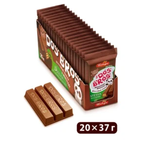 Шоколад "Dos Bros" с вафлей сливочный без сахара,20шт/37г