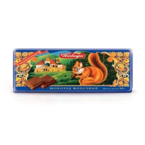 Шоколад с молоком и вафельной крошкой "Белочка", 80 г