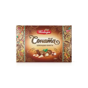 Конфеты шоколадные "Соната" с цельным фундуком, 250 г.
