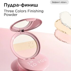INTO YOU Пудра для лица Three Colors Finishing Powder NP01 Nude Peach